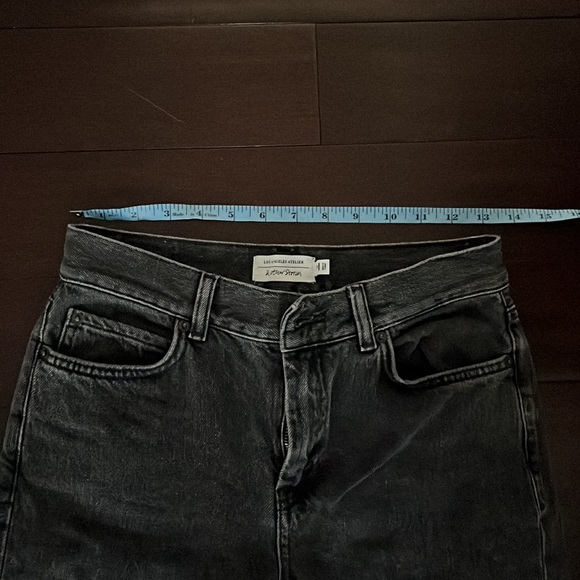 & other stories raw edge faded black jeans sz 26 - Picture 8 of 9
